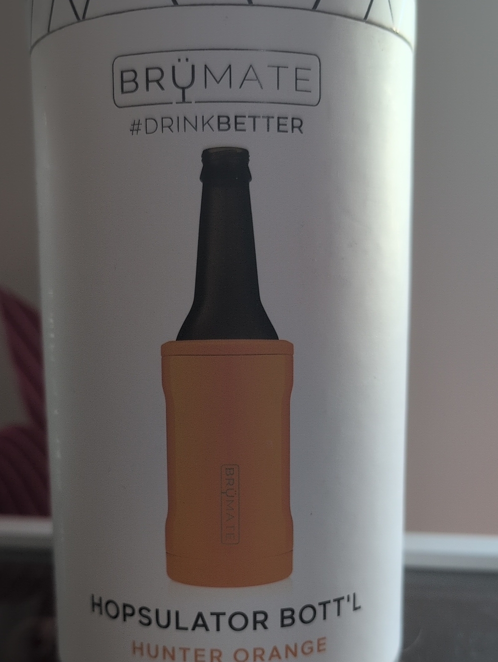 BrüMate Hopsulator Bott'l Insulated Bottle Holder — Hunter Orange